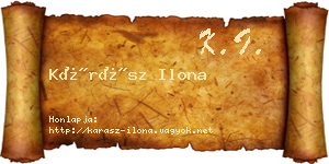 Kárász Ilona névjegykártya